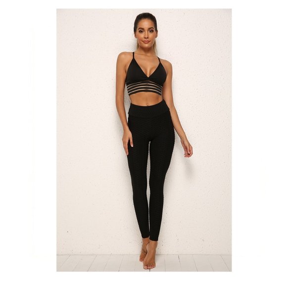 Womens Yoga Pants Anti-Cellulite Push Up Ruched High Waist Leggings Butt Lifting - Picture 3 of 16